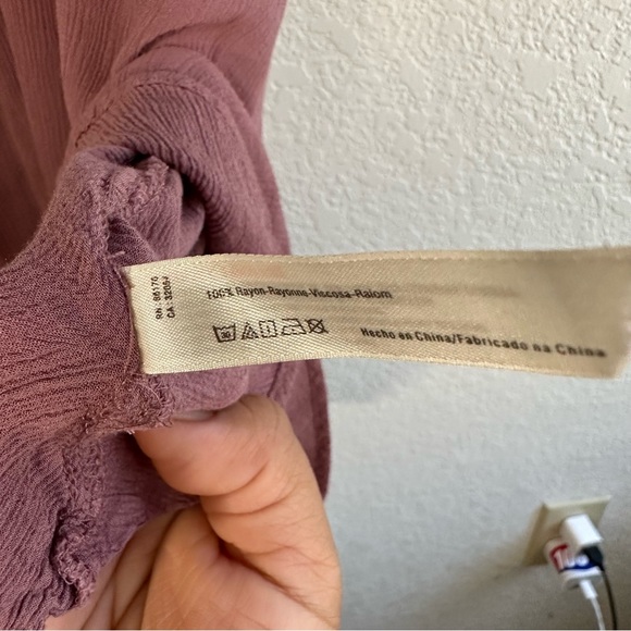 Free People intimately lace corset top adjustable straps, maroon - Picture 3 of 10